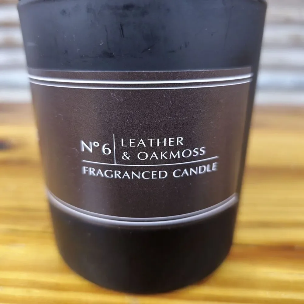 PECKSNIFF'S No. 6 Leather & Oakmoss 6.4 ounce Fragranced Candle Made in England